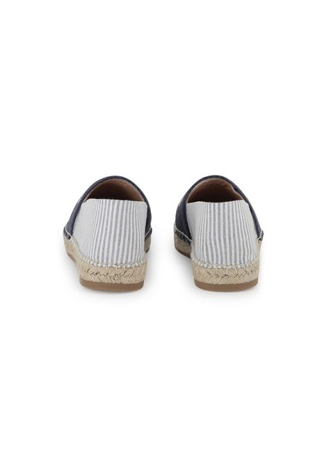 Espadrillas Piatte Woody a righe blu e bianco CHLOÉ KIDS | C20511V21